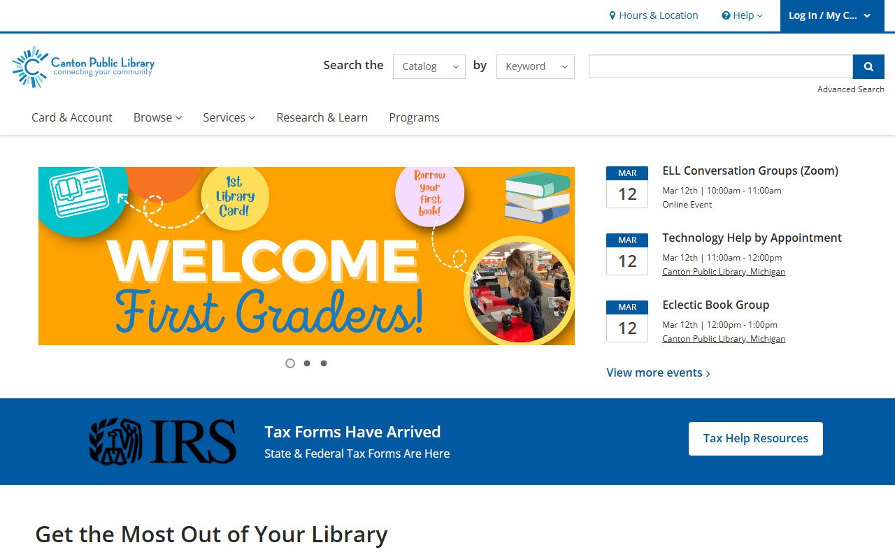 Canton Public Library genealogy resources including Canton Observer archive for Canton Township obituary research