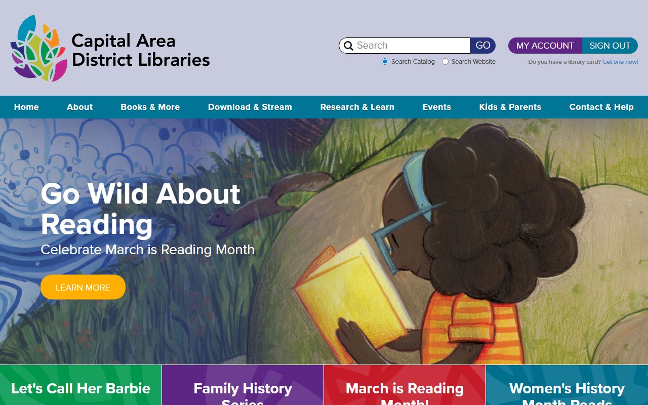 Capital Area District Library genealogy collection for Lansing obituary and death records