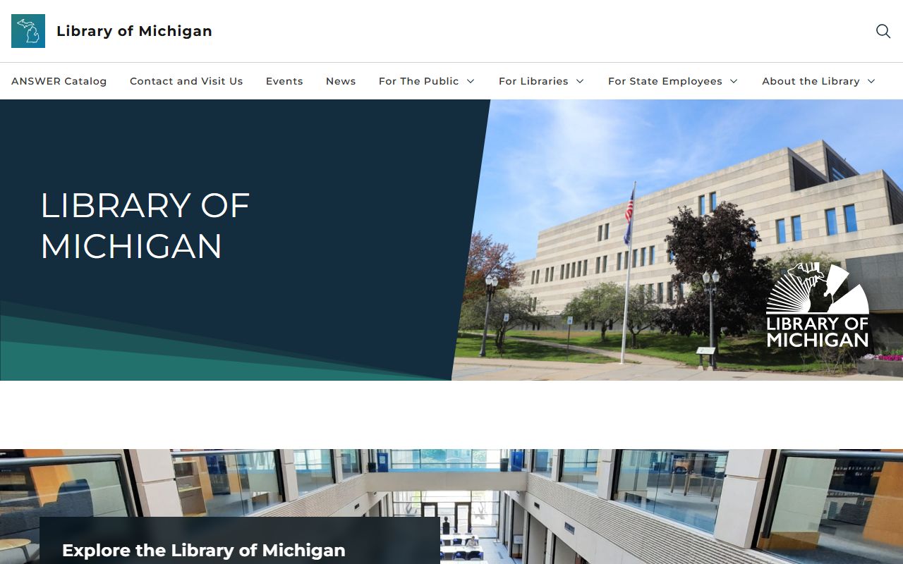 Library of Michigan in Lansing for Michigan statewide death records and obituary research