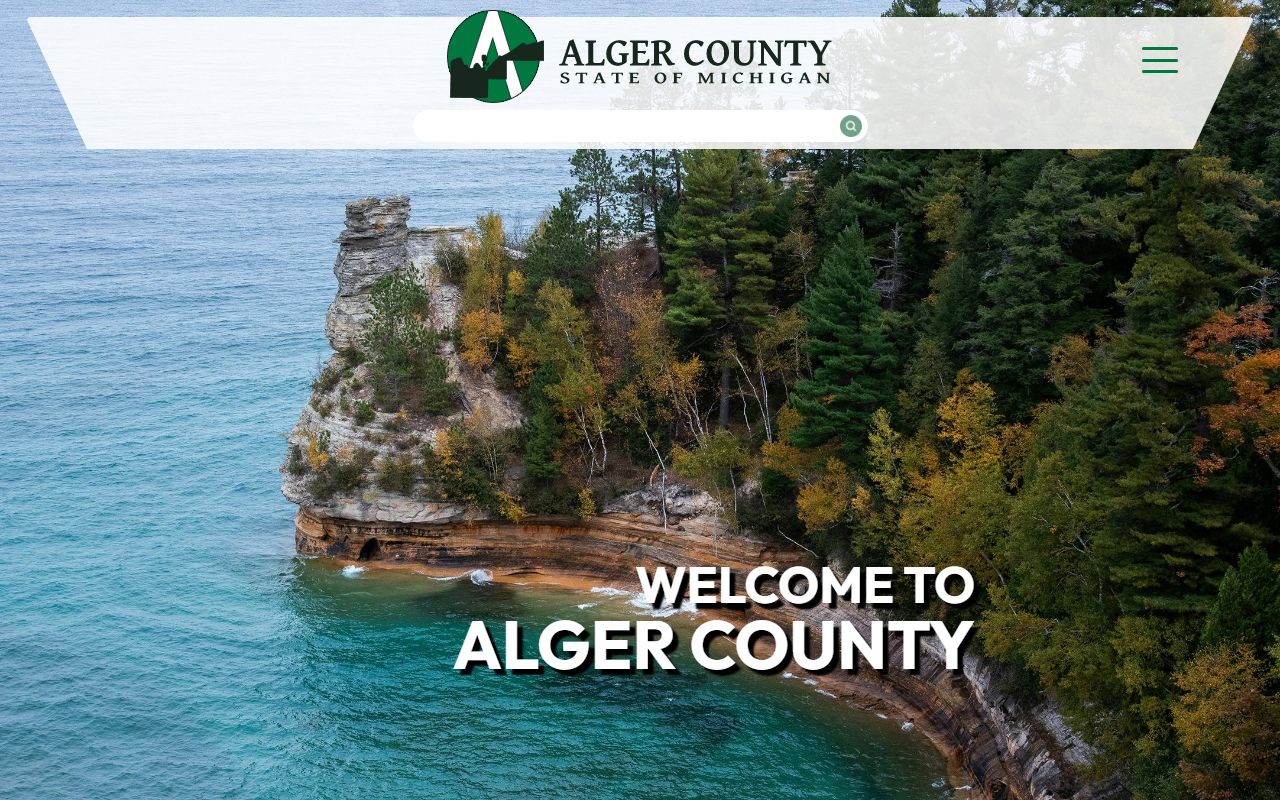 Alger County official website for death records and county clerk information