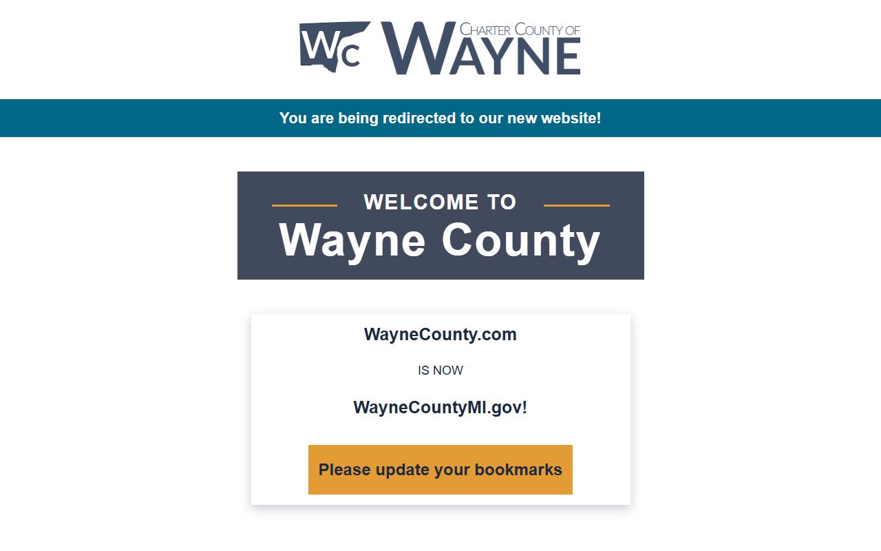Wayne County Clerk website for ordering certified death certificates